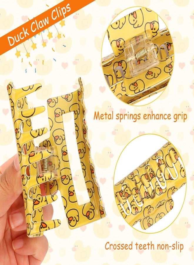 Vovii 3Pcs Duck Claw Clips Fun Novelty Clips for Women Girls Festival Unique Hair Accessories, Cute Yellow Duck Accessories for Holiday Gifts Party Decor - Image 4